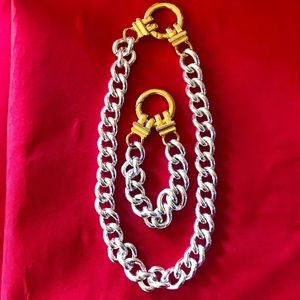 Ralph Lauren chain necklace and bracelet
